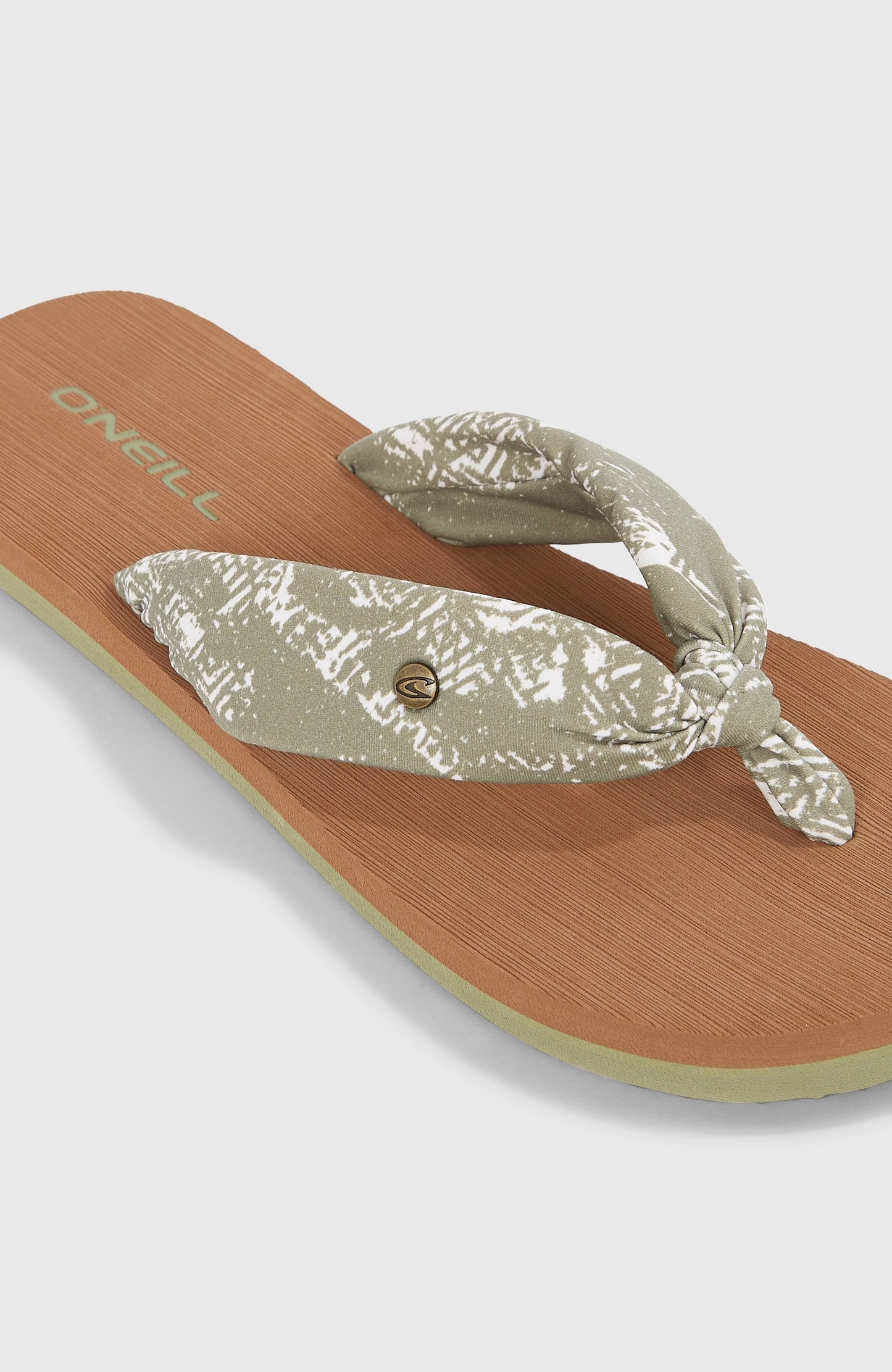 Ditsy Sun Sandals Women Green Textured Jungle