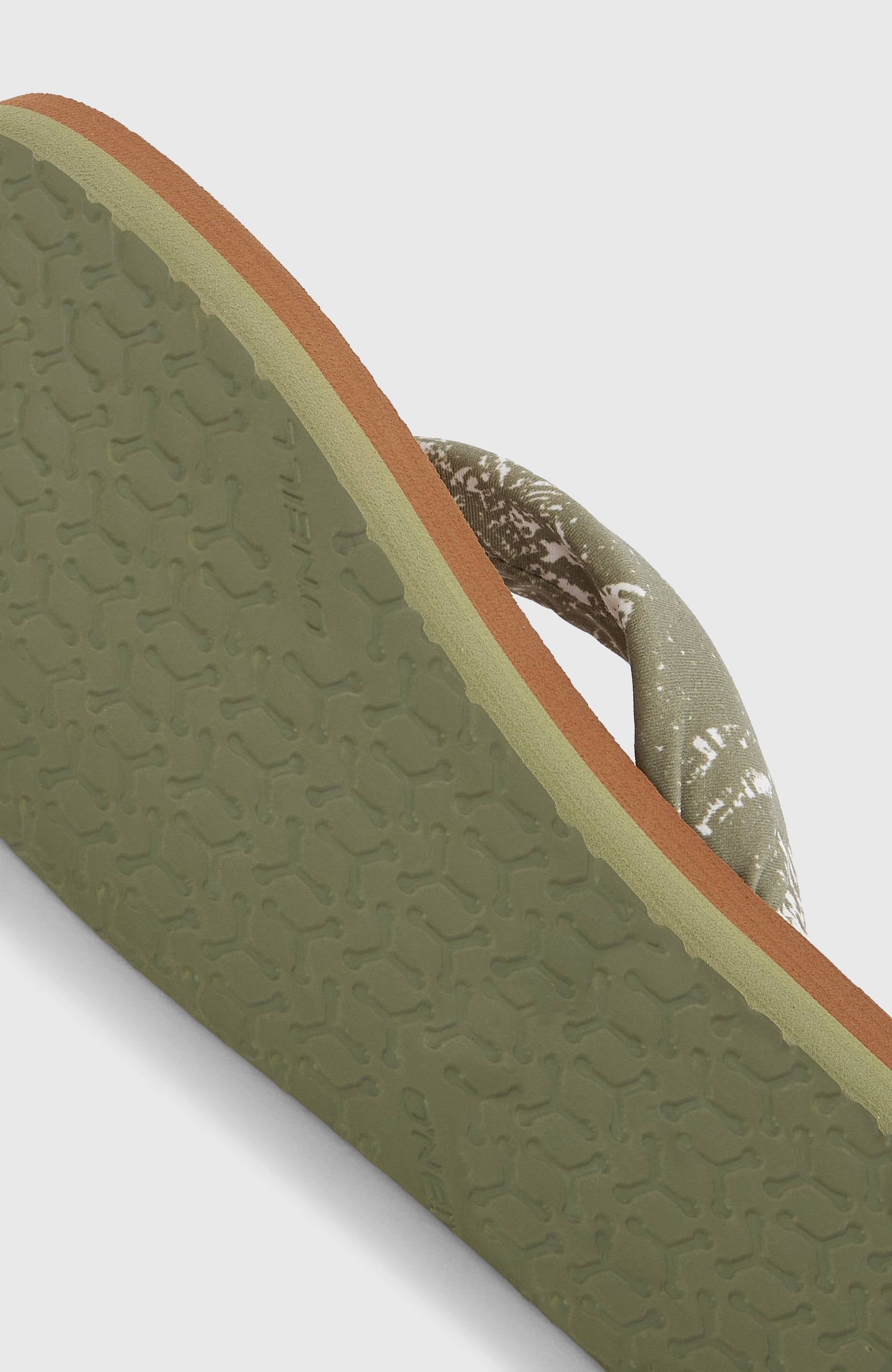 Ditsy Sun Sandals Women Green Textured Jungle