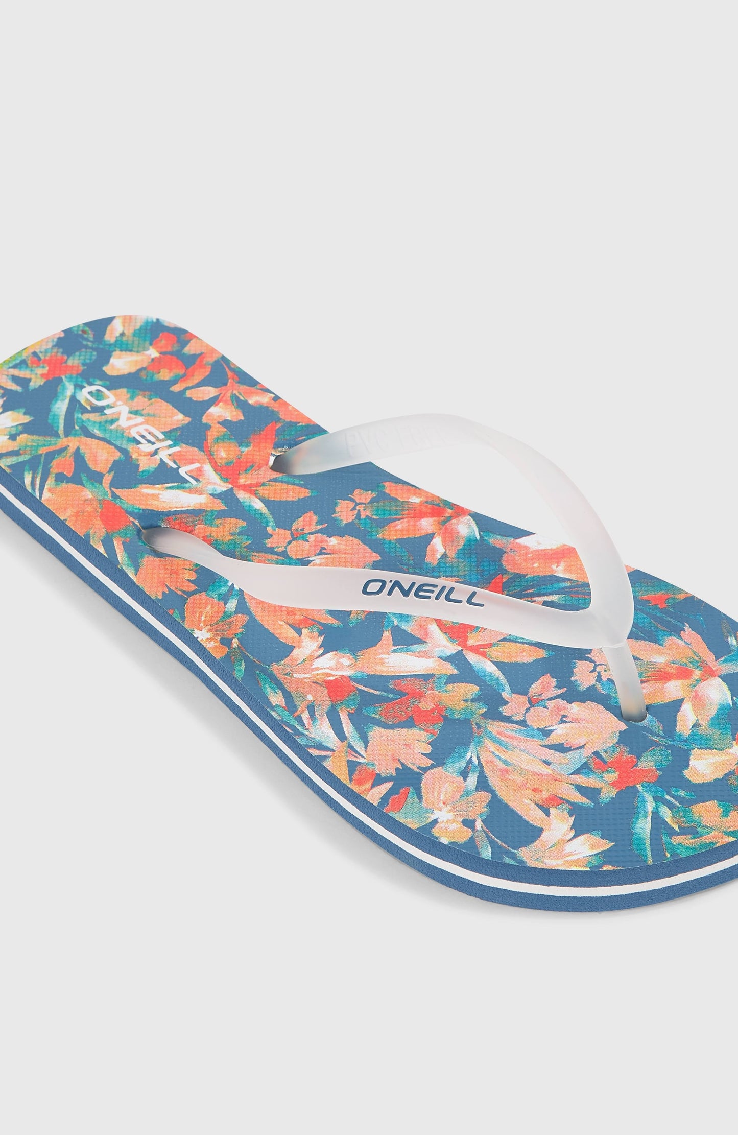 Profile Graphic Sandals Women Blue Painted Tropics