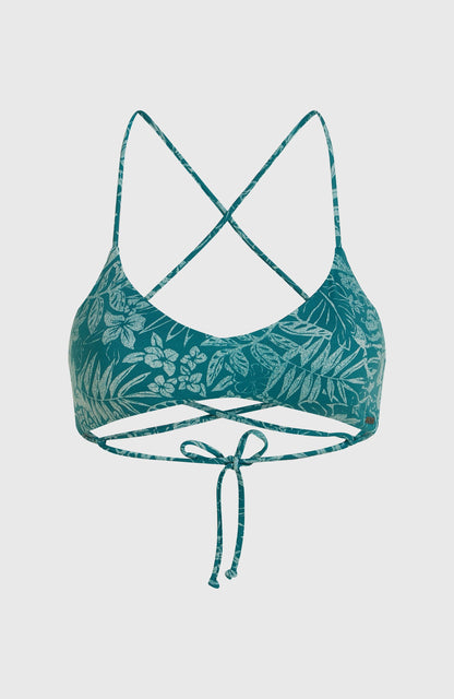 Huntington Bralette Bikini Top Women Green Island Sky