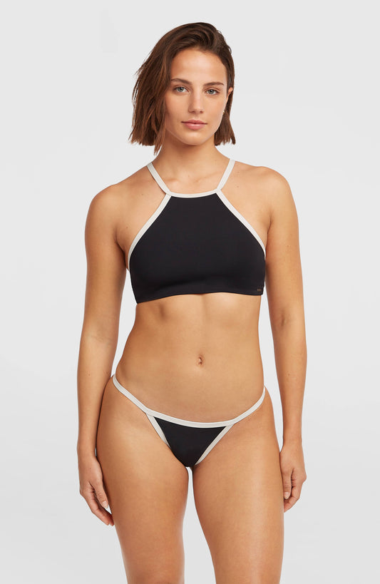 High-Neck Bikini Set Women Black Out