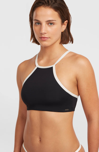 High-Neck Bikini Set Women Black Out