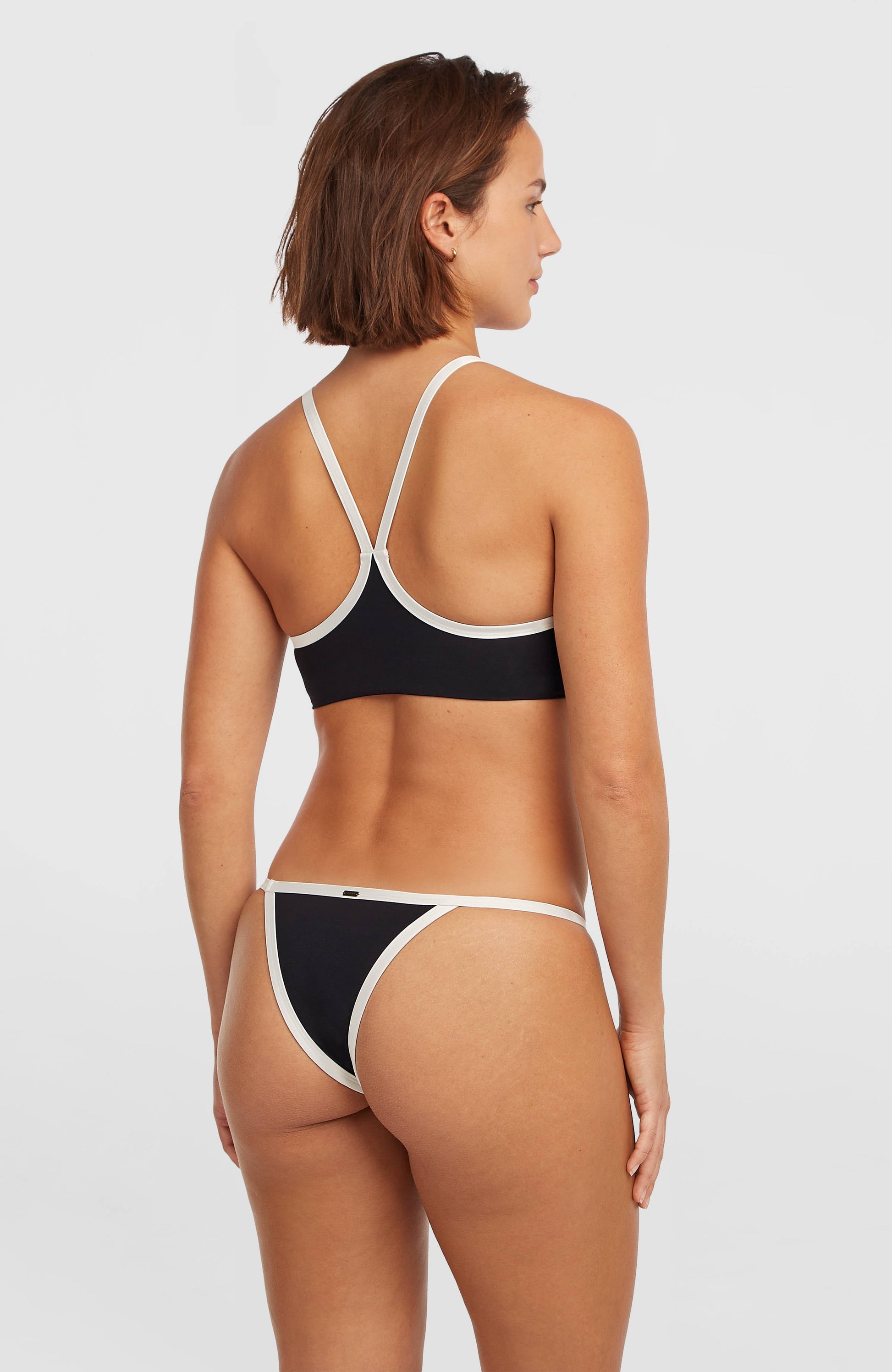 High-Neck Bikini Set Women Black Out