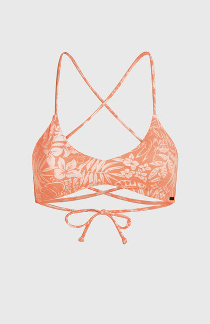 Huntington Bralette Bikini Top Women Peach Island Sky