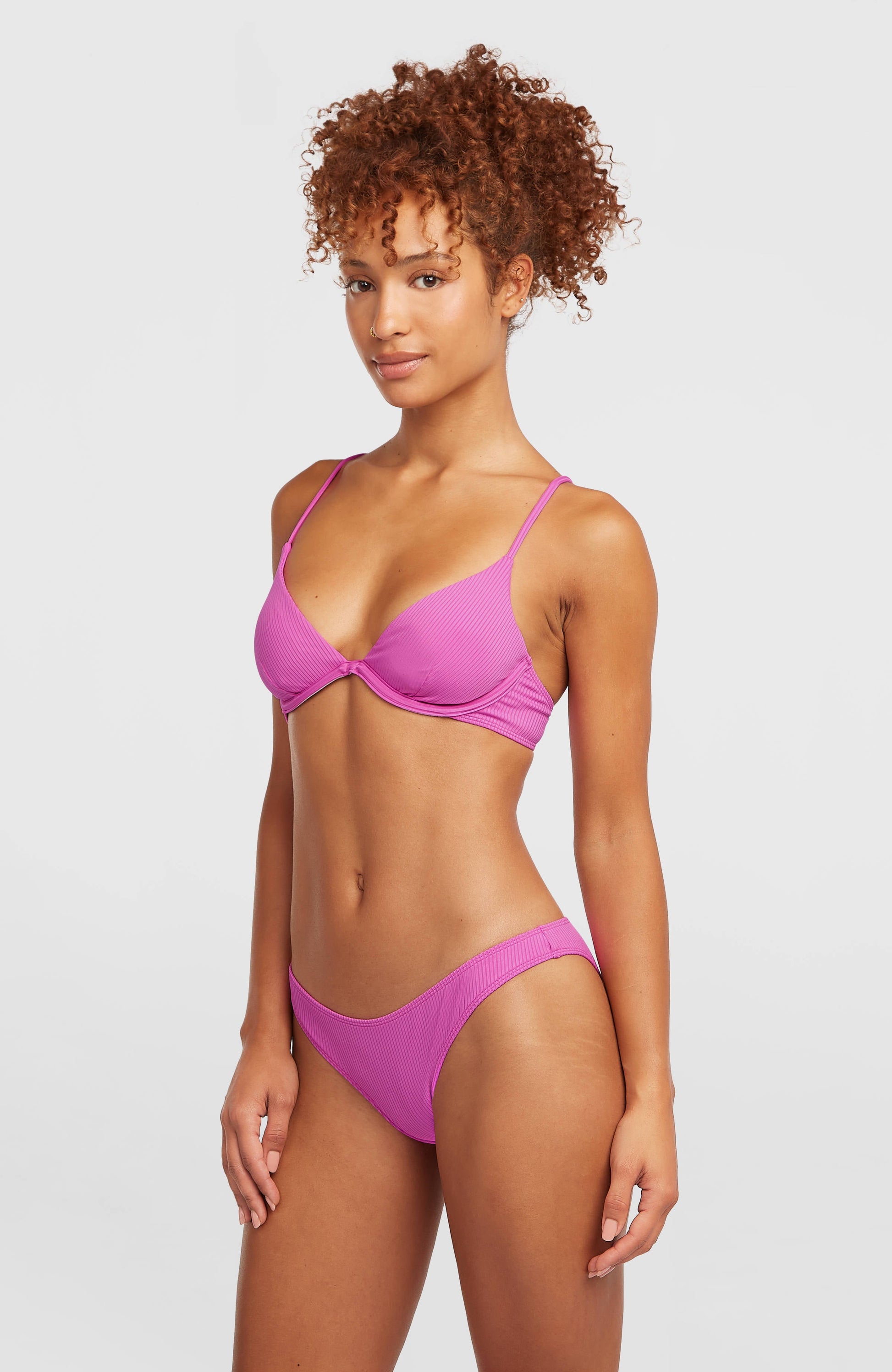 Honopu Rockey Bikini Set Women Electric Fuschia