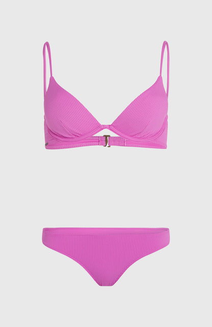 Honopu Rockey Bikini Set Women Electric Fuschia