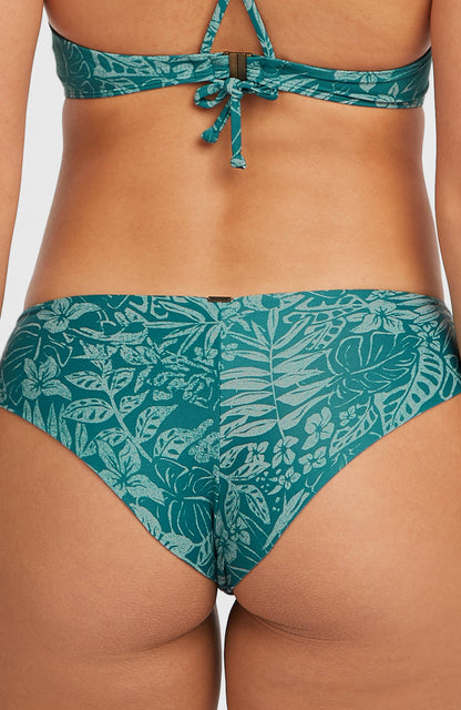 Maoi Bikini Bottoms Women Green Island Sky