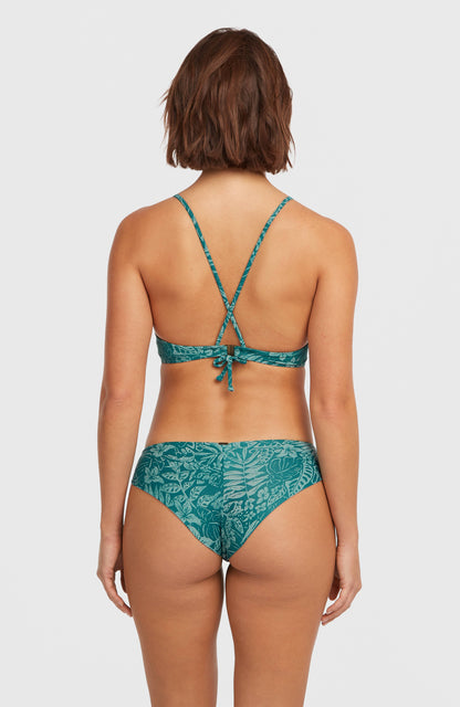 Maoi Bikini Bottoms Women Green Island Sky