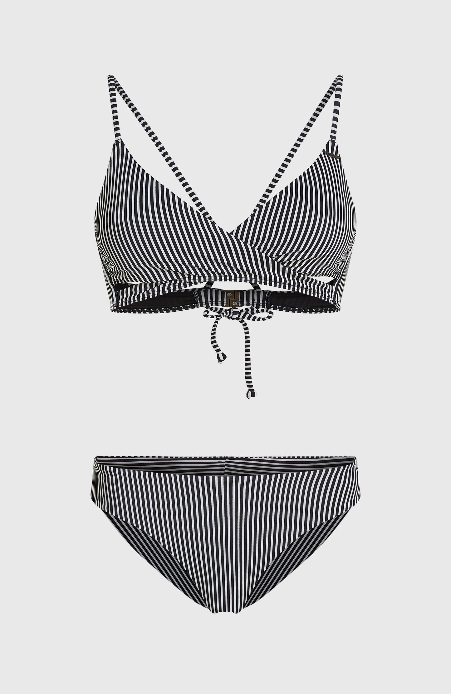 Essentials Baay Maoi Bikini Set Women Black Micro Stripe