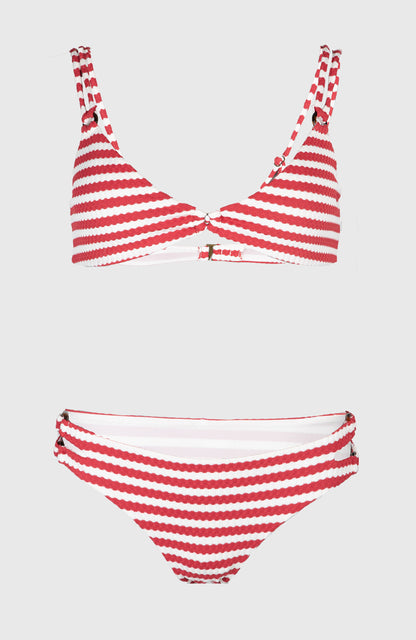 O'Riginals Bikini Set Women White/Red Originals Stripe