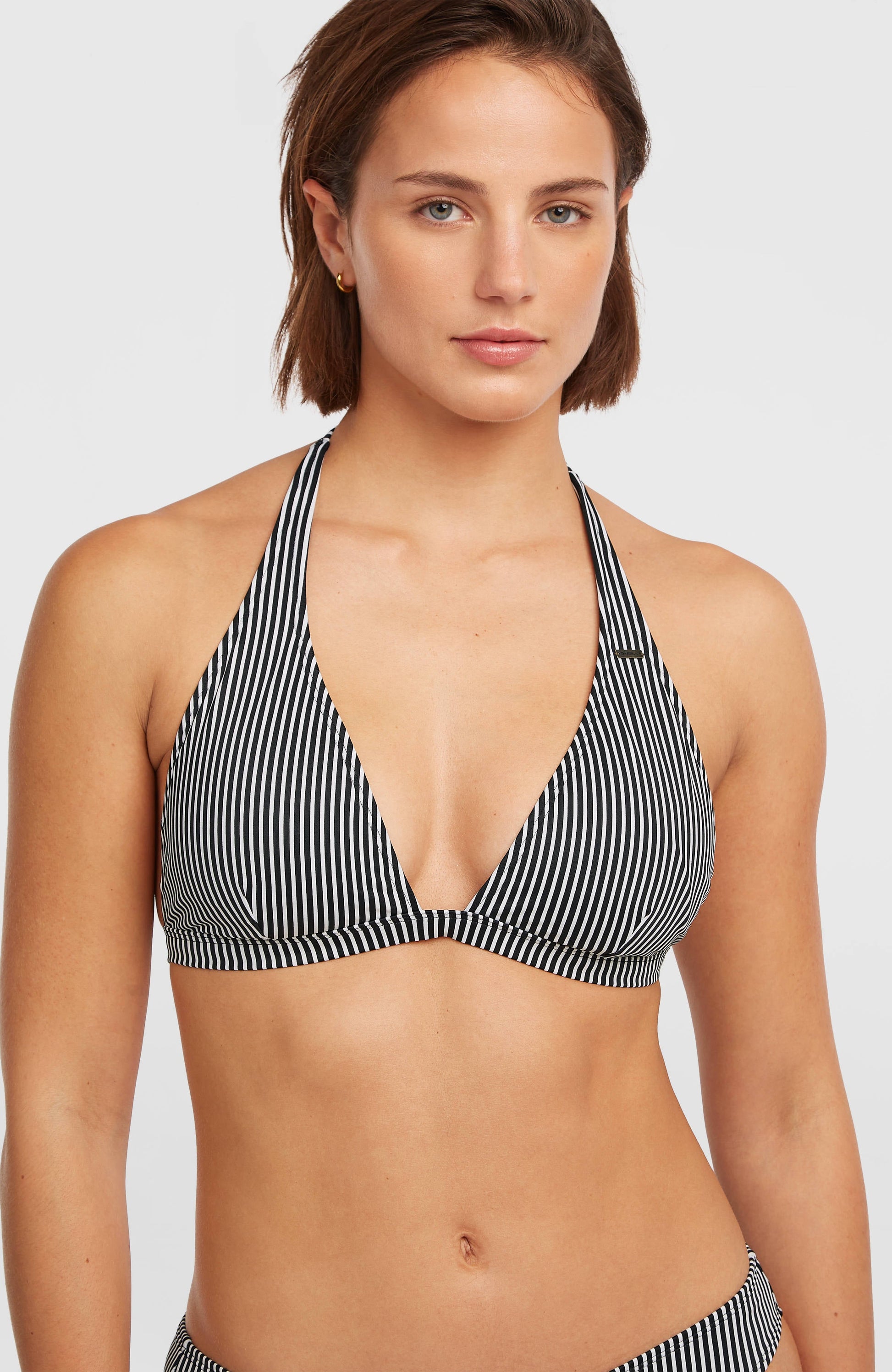 Essentials Marga Cruz Bikini Set Women Black Micro Stripe