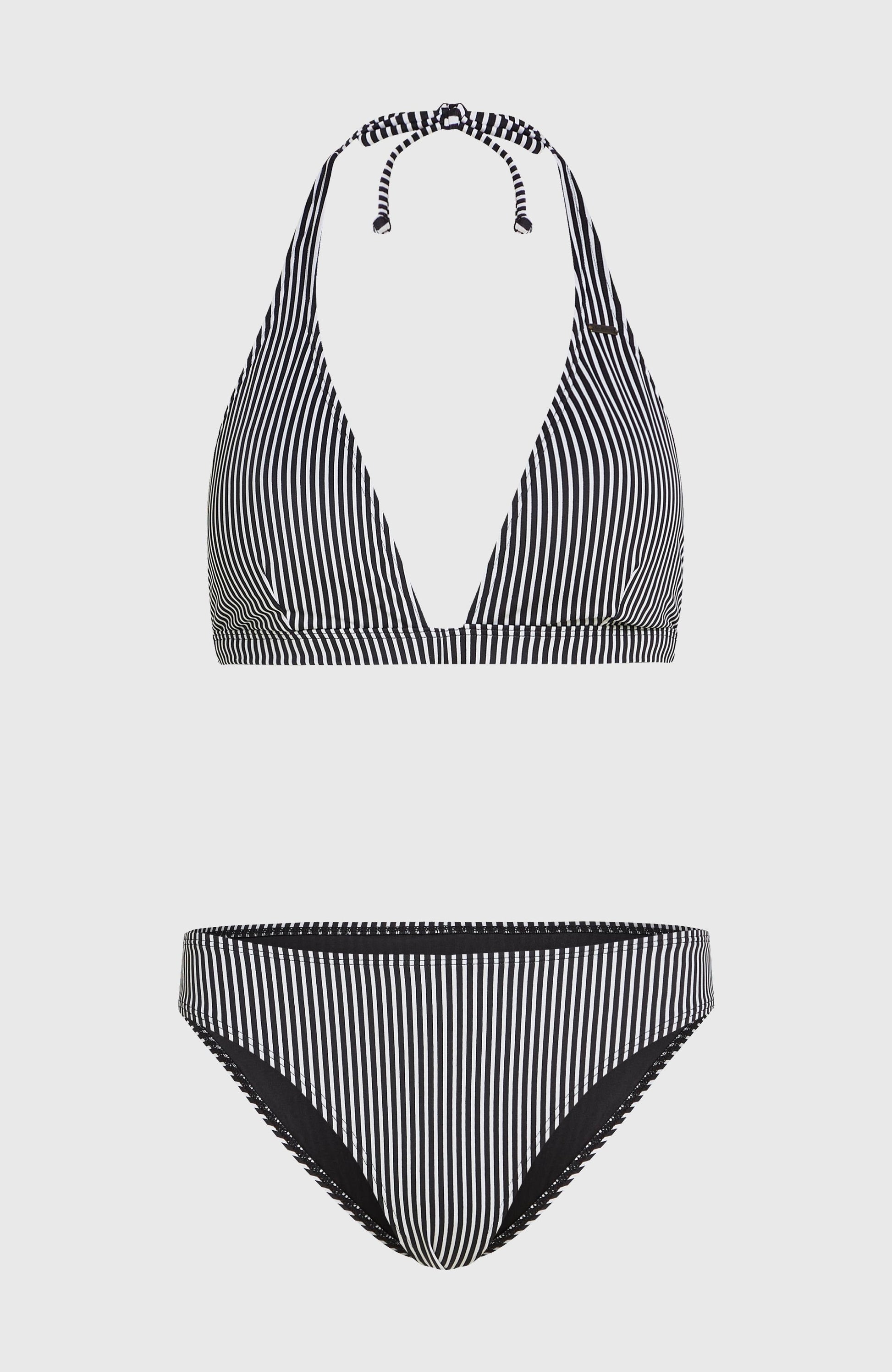 Essentials Marga Cruz Bikini Set Women Black Micro Stripe