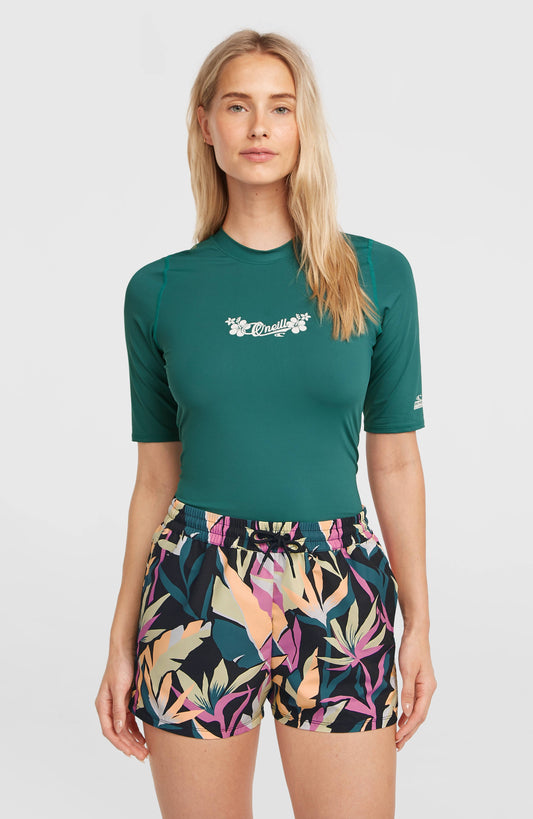 Essentials 12'' All-Over Print Swimshorts Women Black Wmns Tropicana