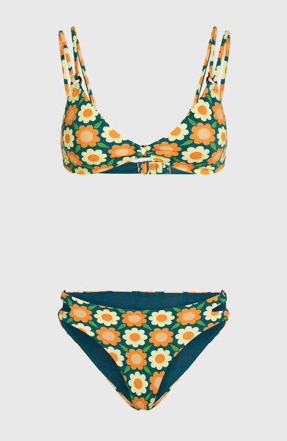O'Riginals Bikini Set Women Green Retro Flower