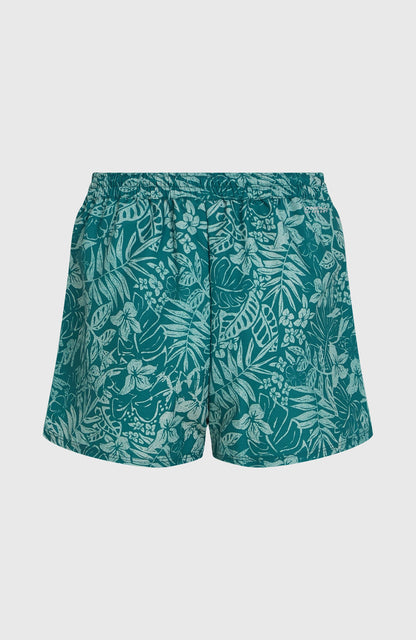 Essentials 12'' All-Over Print Swimshorts Women Green Island Sky