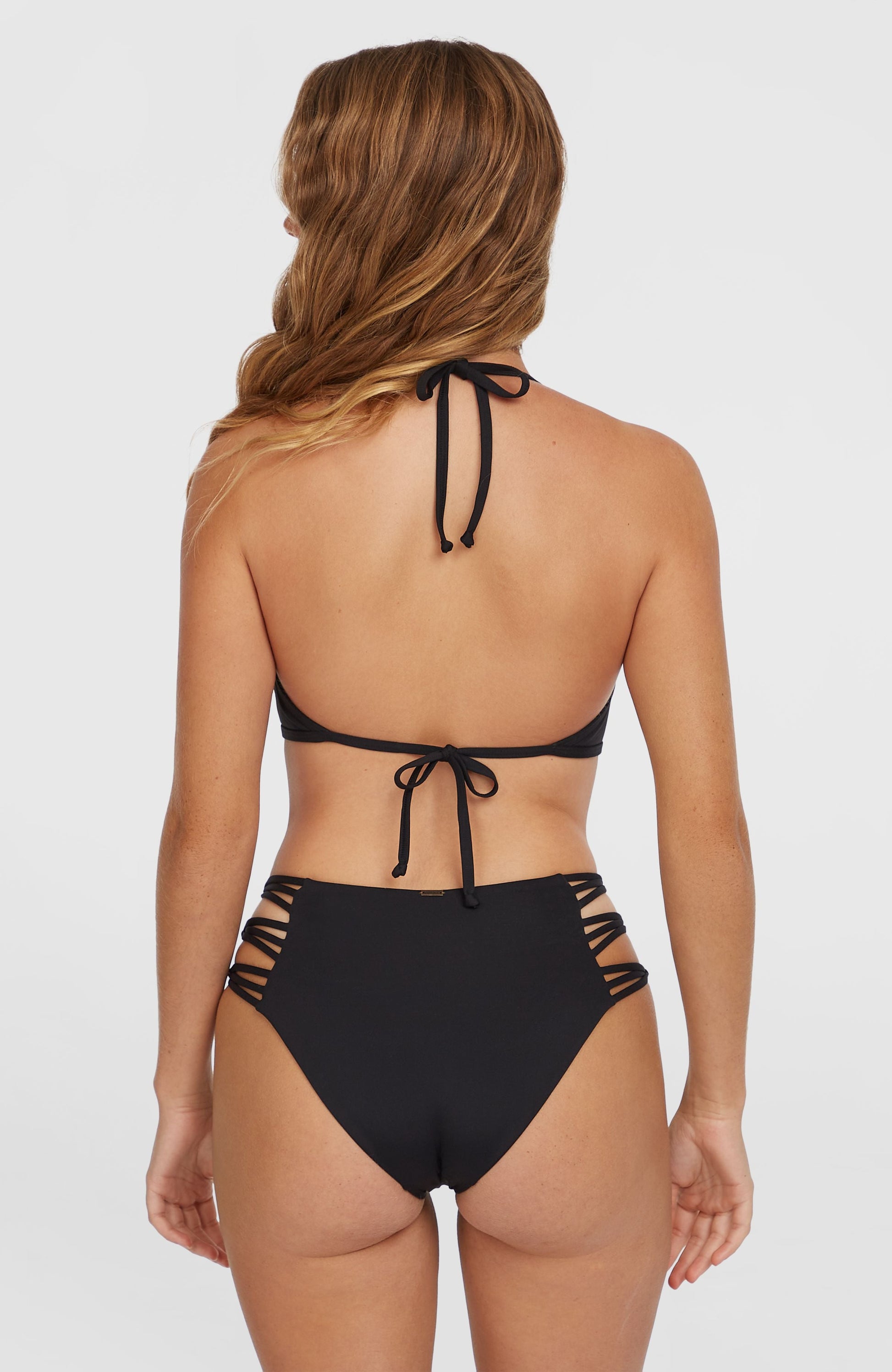Boulders Strappy Sides Bikini Bottoms Women Black Out