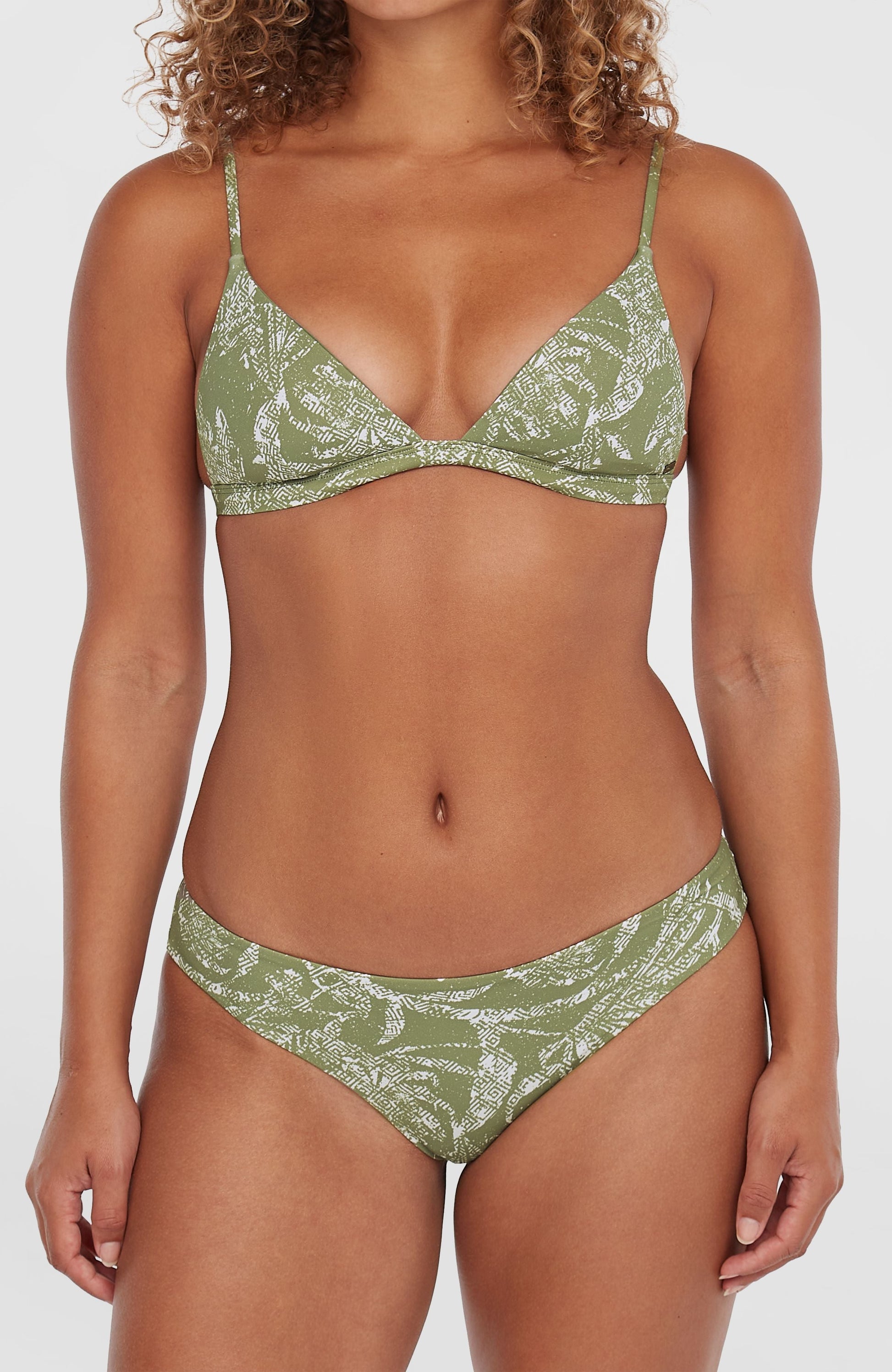 Maoi Bikini Bottoms Women Green Textured Jungle