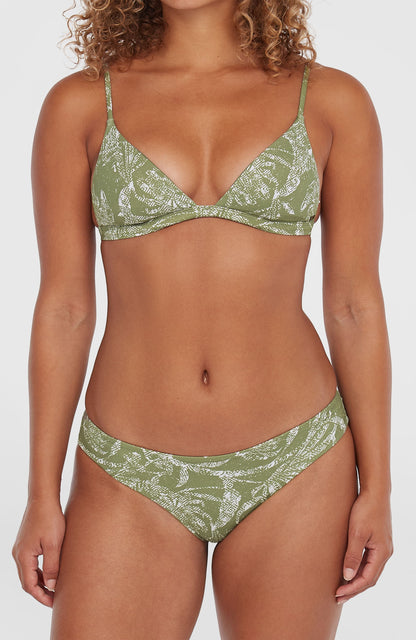 Maoi Bikini Bottoms Women Green Textured Jungle