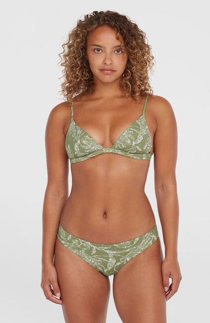 Maoi Bikini Bottoms Women Green Textured Jungle