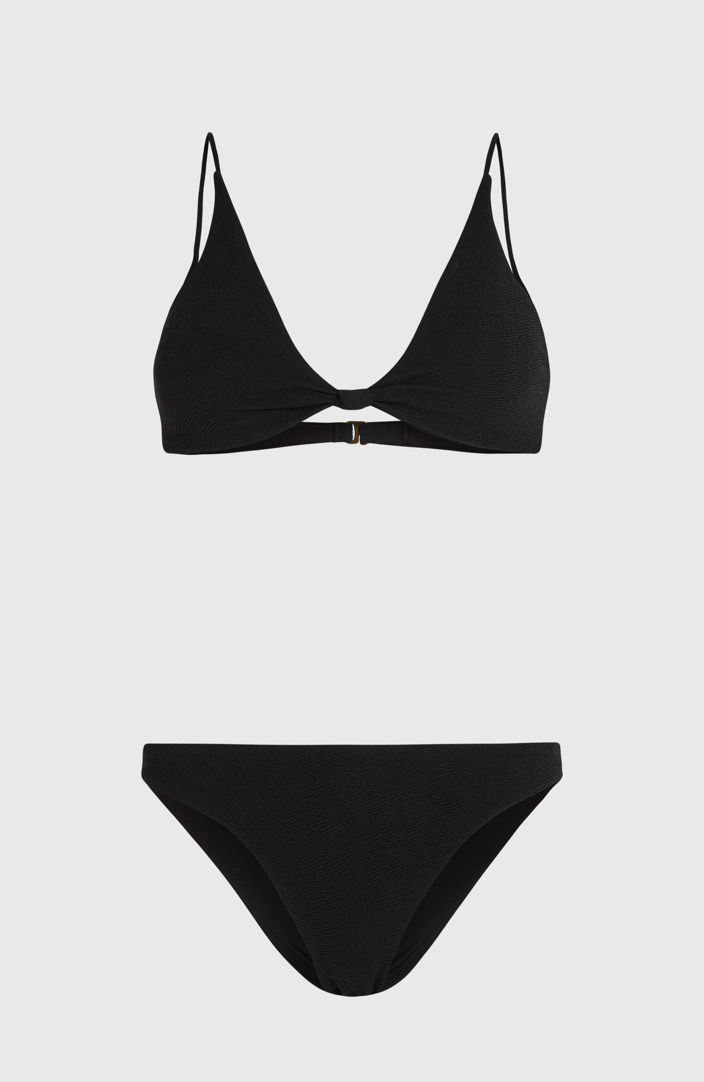 Pismo Flamenco Bikini Set Women Black Out