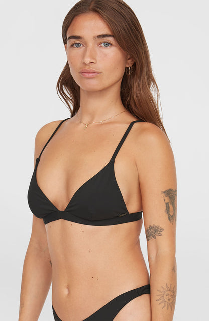 Seaside Tri Bikini Top Women Black Out