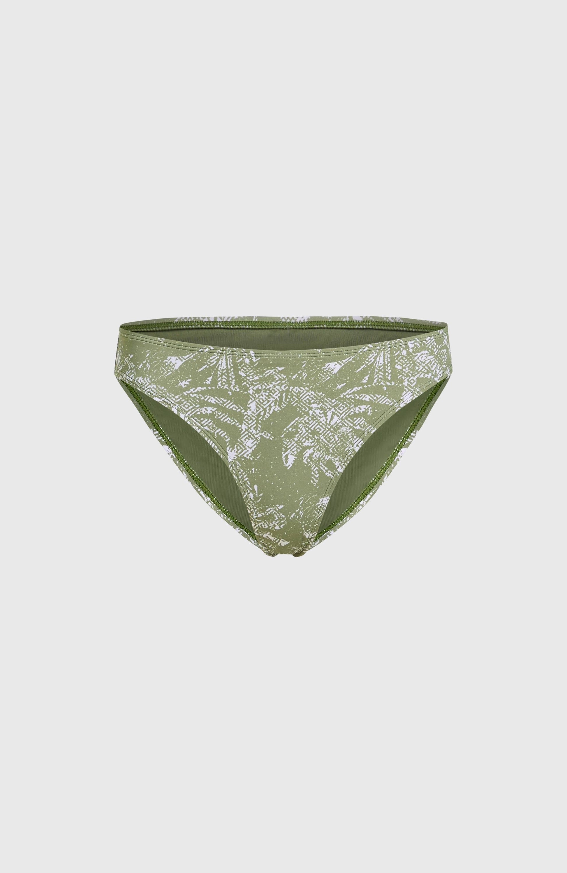 Rita Bikini Bottoms Women Green Textured Jungle