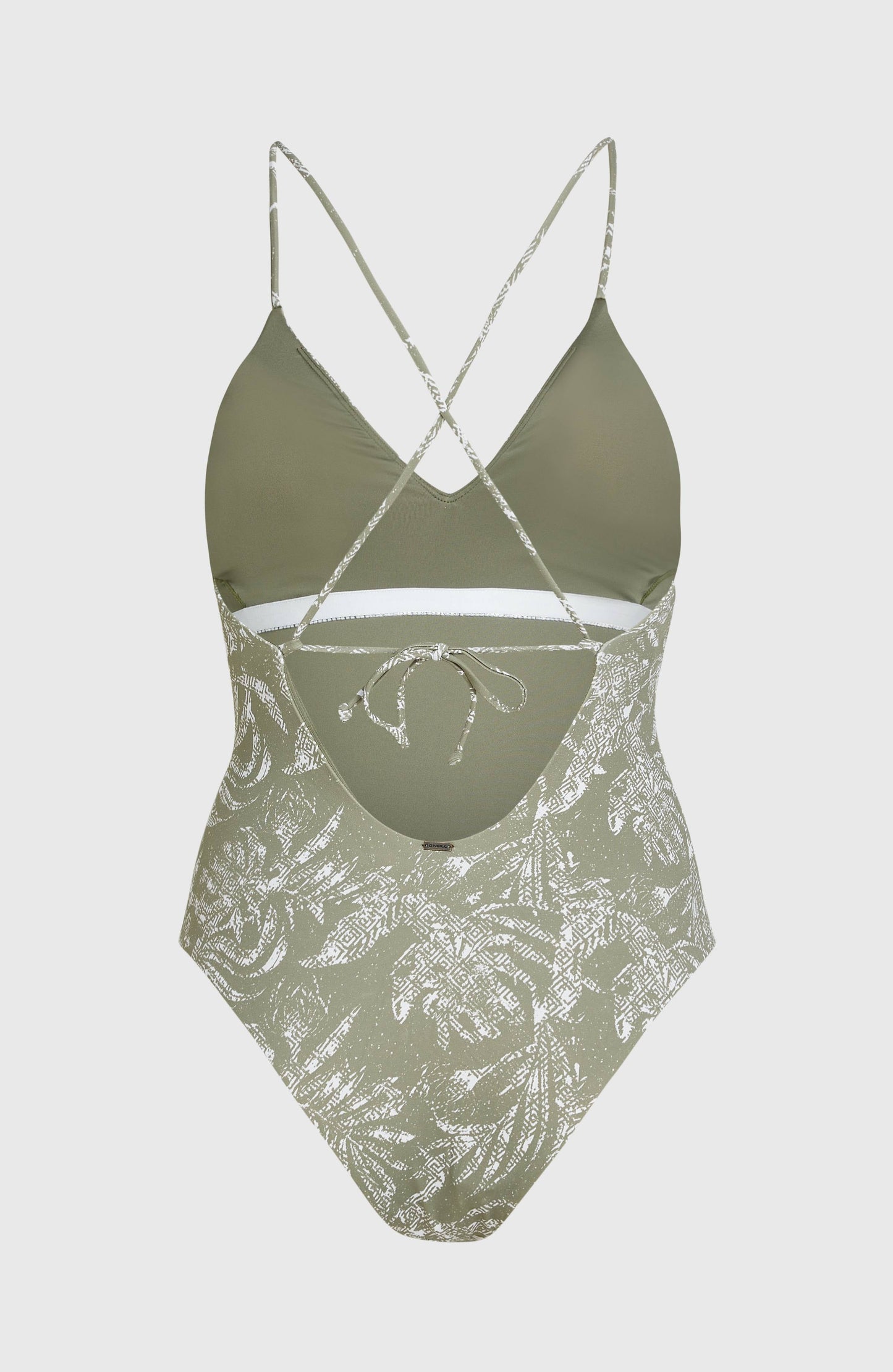 Jaida Swimsuit Women Green Textured Jungle