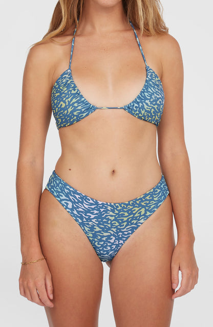 Maoi Bikini Bottoms Women Yellow Animal Blur