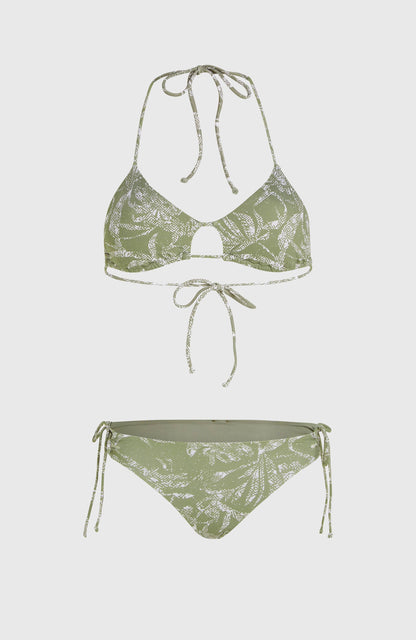 Madrid Jensen Bikini Set Women Green Textured Jungle