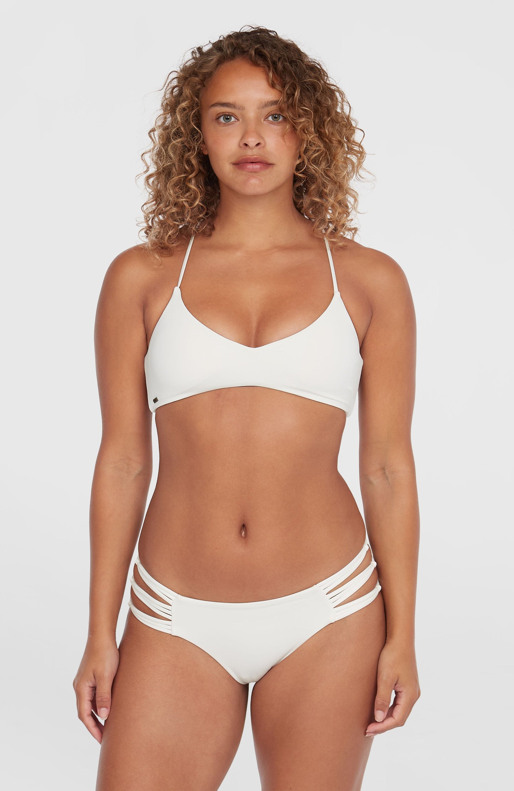 Boulders Strappy Sides Bikini Bottoms Women Snow White