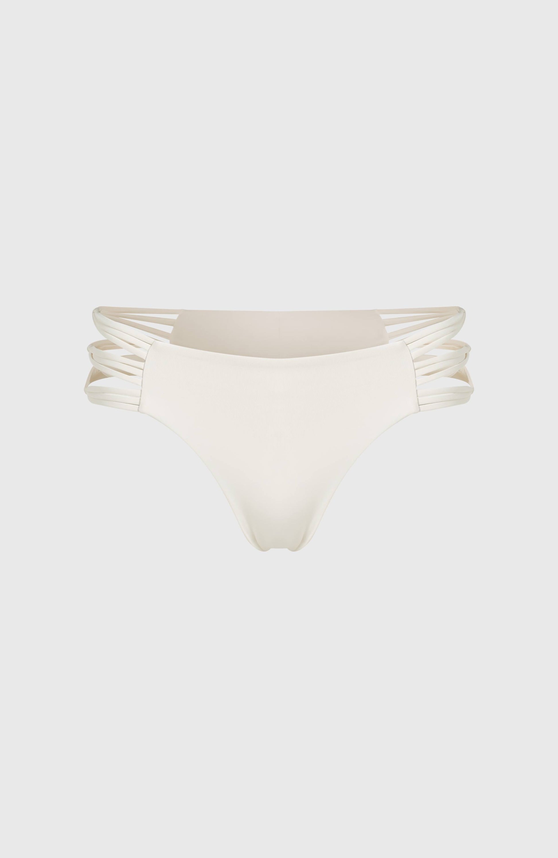 Boulders Strappy Sides Bikini Bottoms Women Snow White