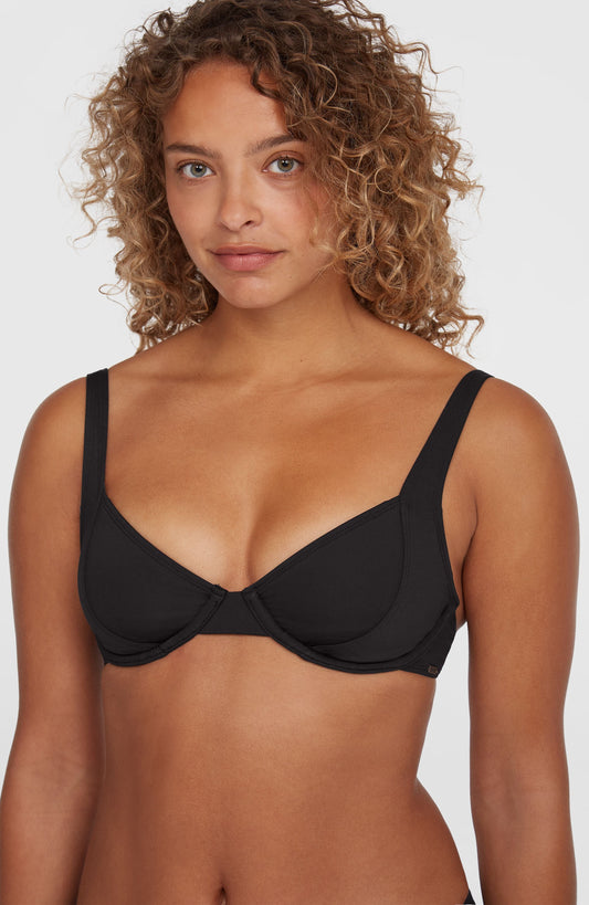 Elsie Underwire Bikini Top Women Black Out