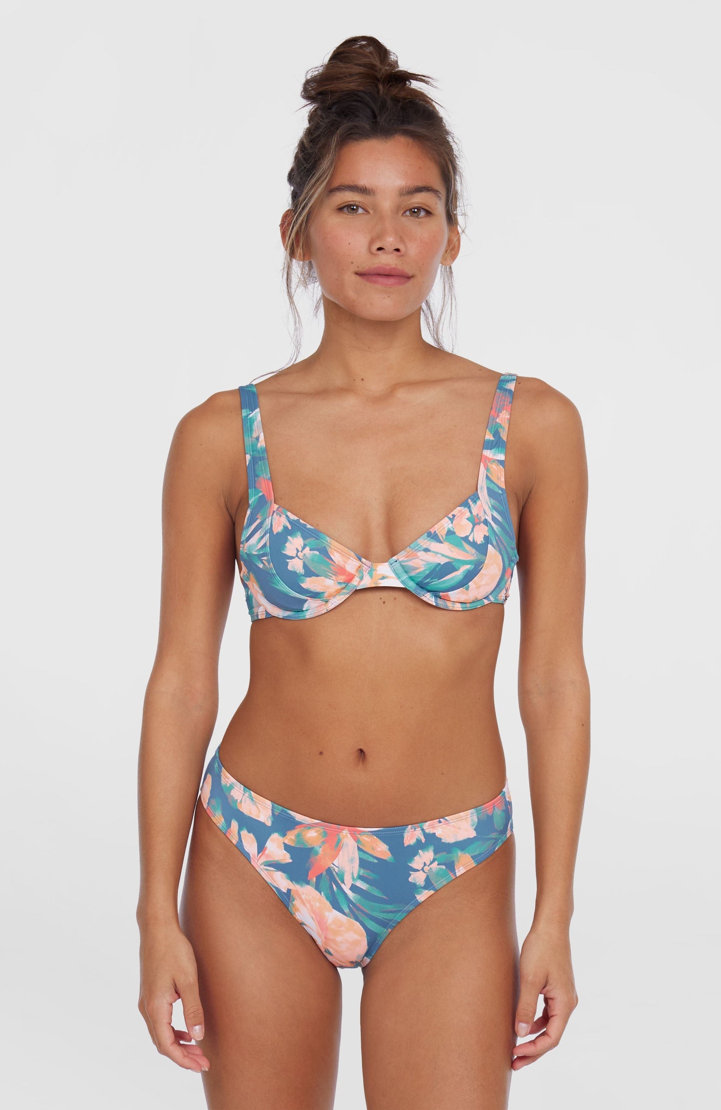 Saltwater Elsie Rita Bikini Set Women Blue Painted Tropics