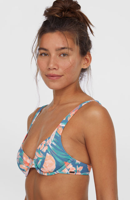Saltwater Elsie Rita Bikini Set Women Blue Painted Tropics