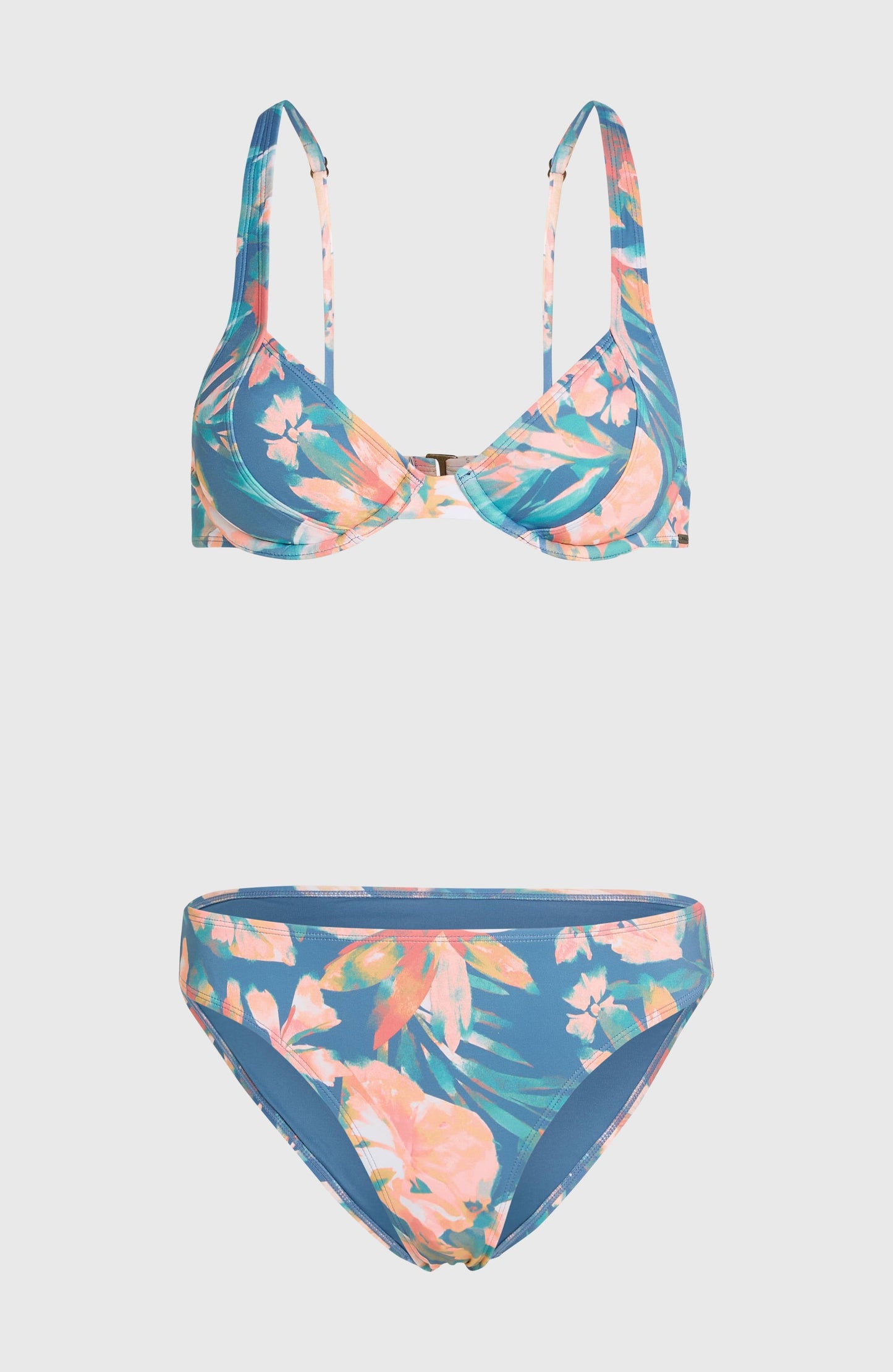 Saltwater Elsie Rita Bikini Set Women Blue Painted Tropics