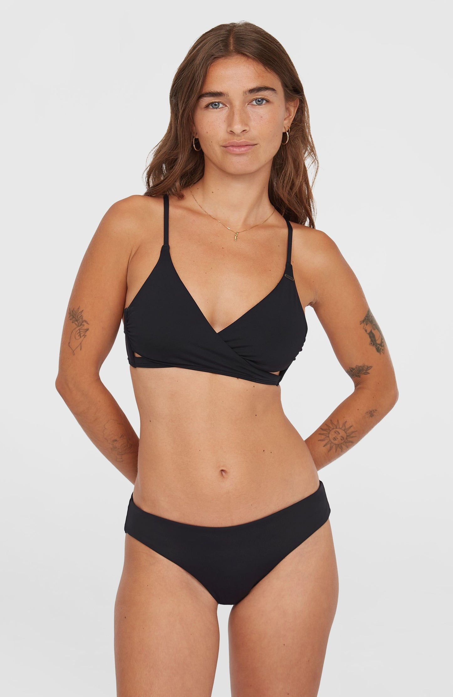 Maoi Bikini Bottoms Women Black Out