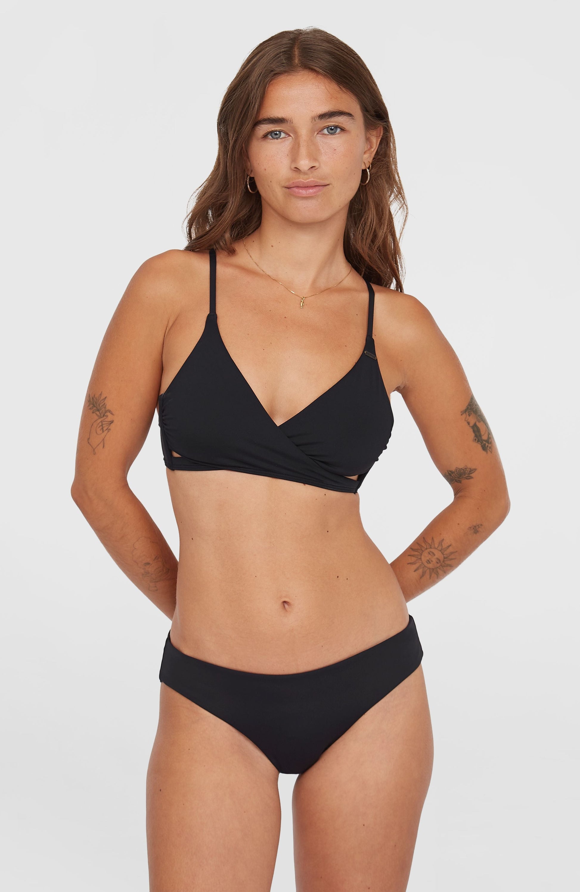Maoi Bikini Bottoms Women Black Out