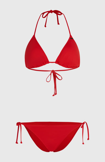 Essentials Capri Bondey Bikini Set Women Red Coat