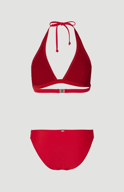 Essentials Maria Cruz Bikini Set Women Red Coat