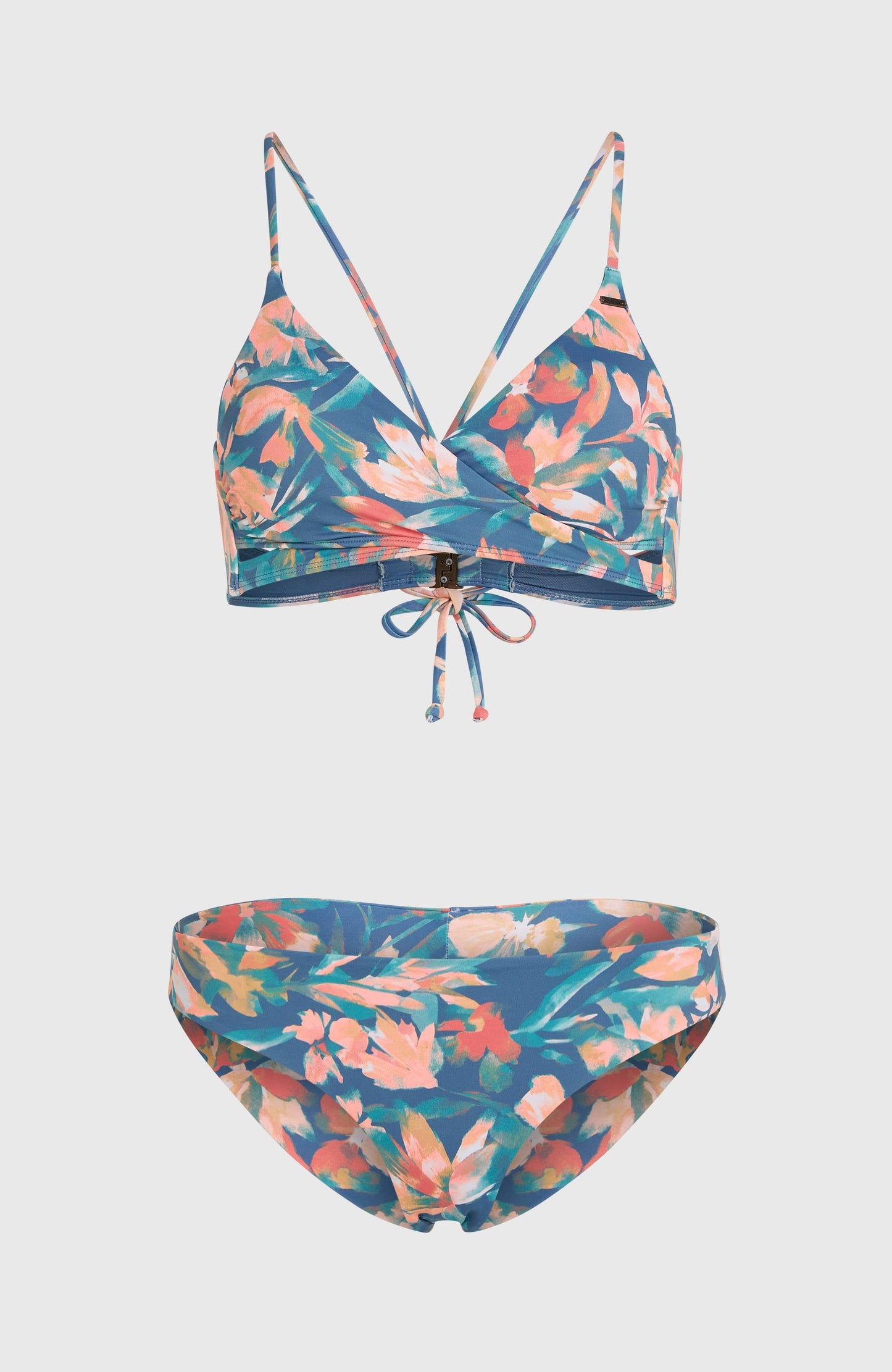 Essentials Baay Maoi Bikini Set Women Blue Painted Tropics