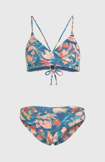Essentials Baay Maoi Bikini Set Women Blue Painted Tropics