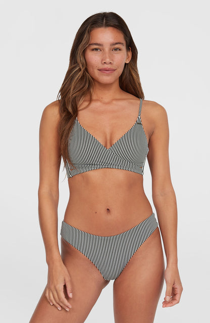 Essentials Baay Maoi Bikini Set Women Black Simple Stripe
