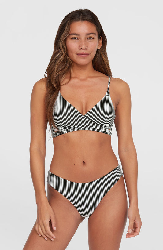 Essentials Baay Maoi Bikini Set Women Black Simple Stripe