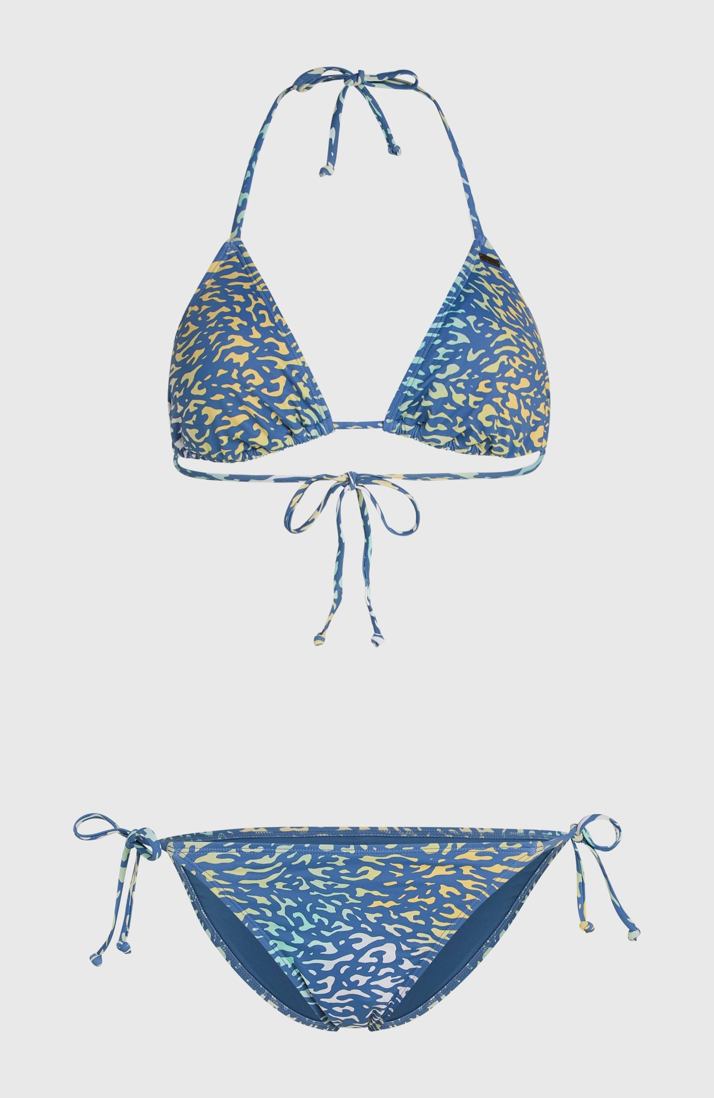 Essentials Capri Bondey Bikini Set Women Yellow Animal Blur