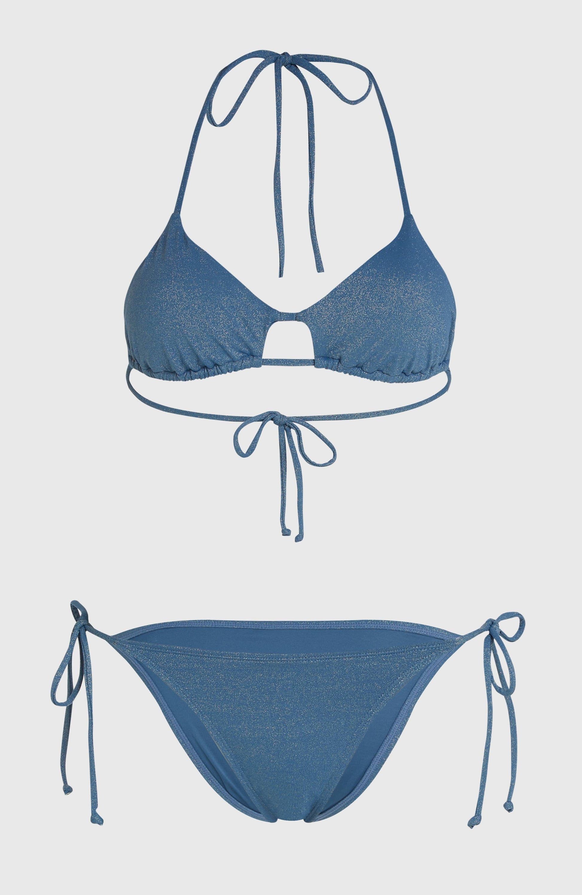Beach Vintage Madrid Maracas Bikini Set Women Copen Blue