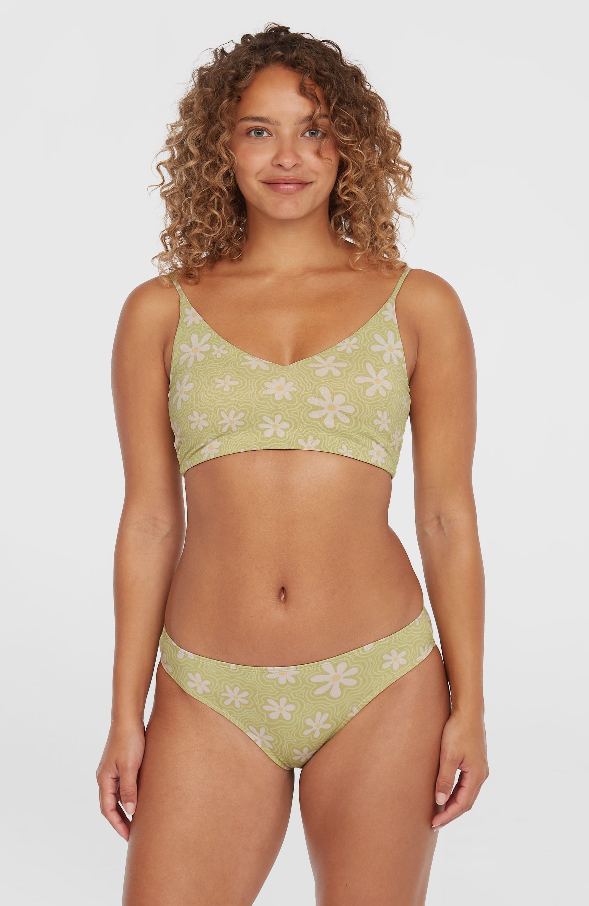 Beach Vintage Midles Rita Bikini Set Women Green Daisyline
