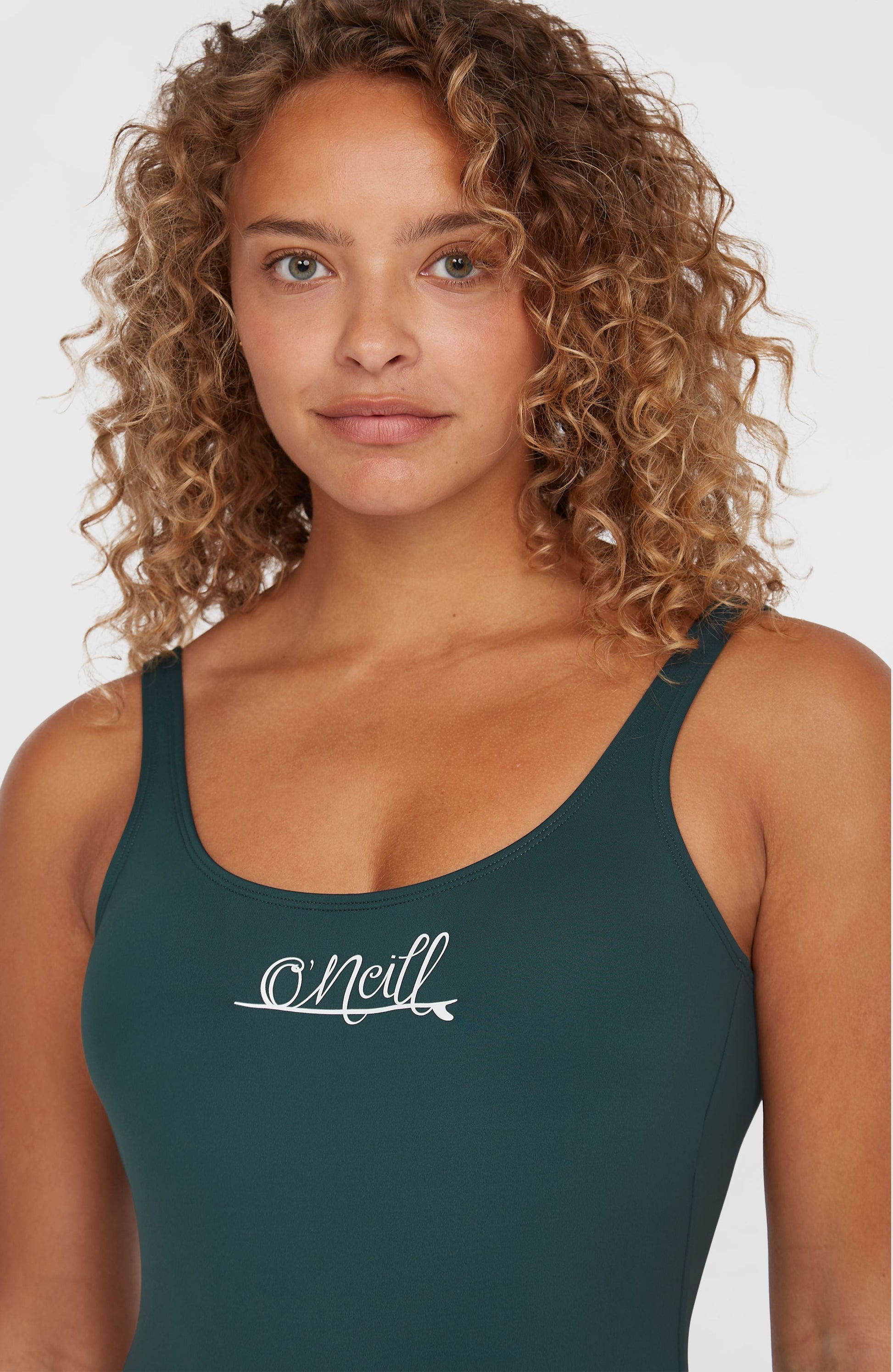Essentials Script Swimsuit Women Alma Steel