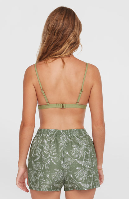 Essentials Print 12'' Swim Shorts Women Green Textured Jungle