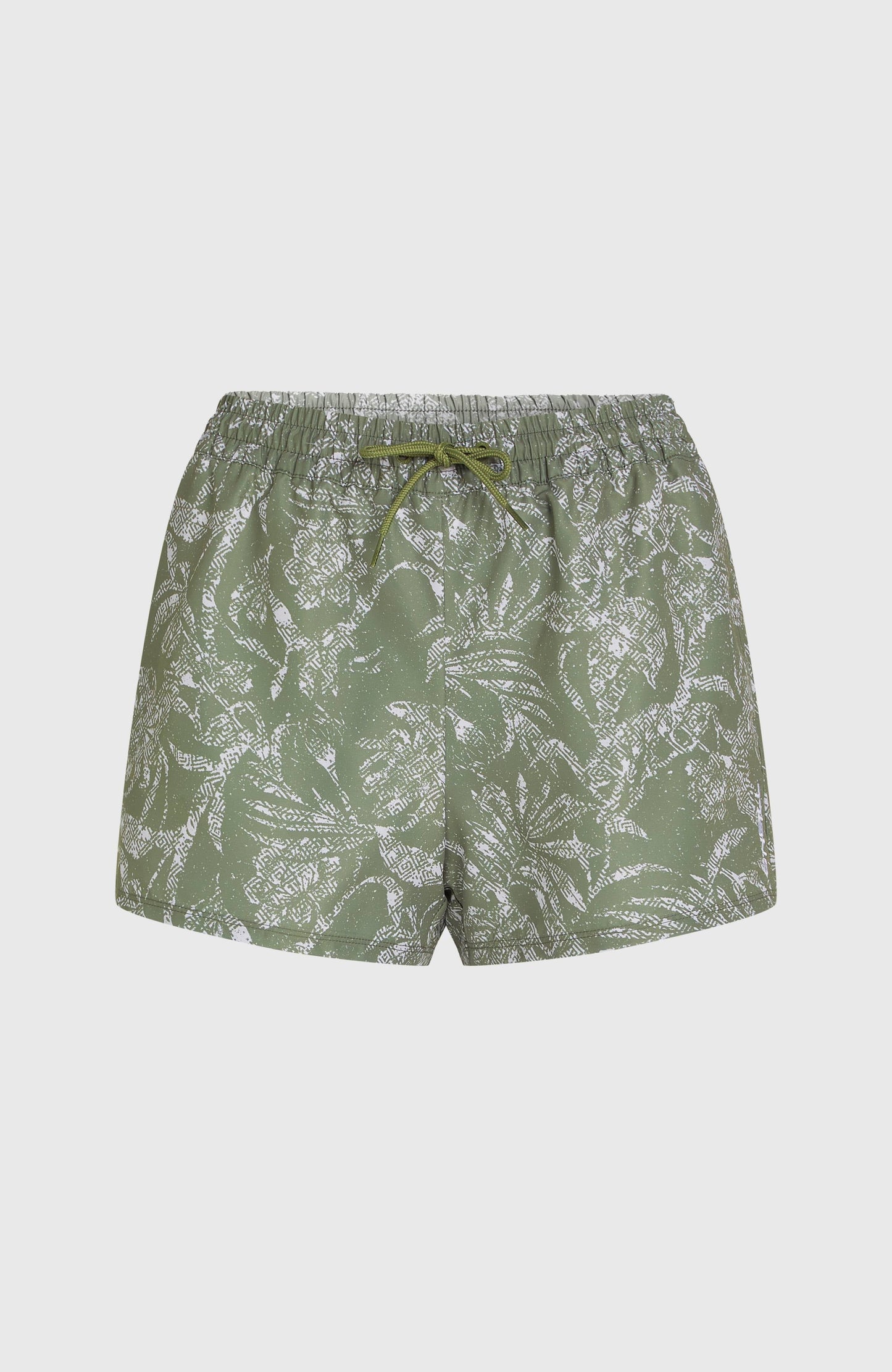 Essentials Print 12'' Swim Shorts Women Green Textured Jungle