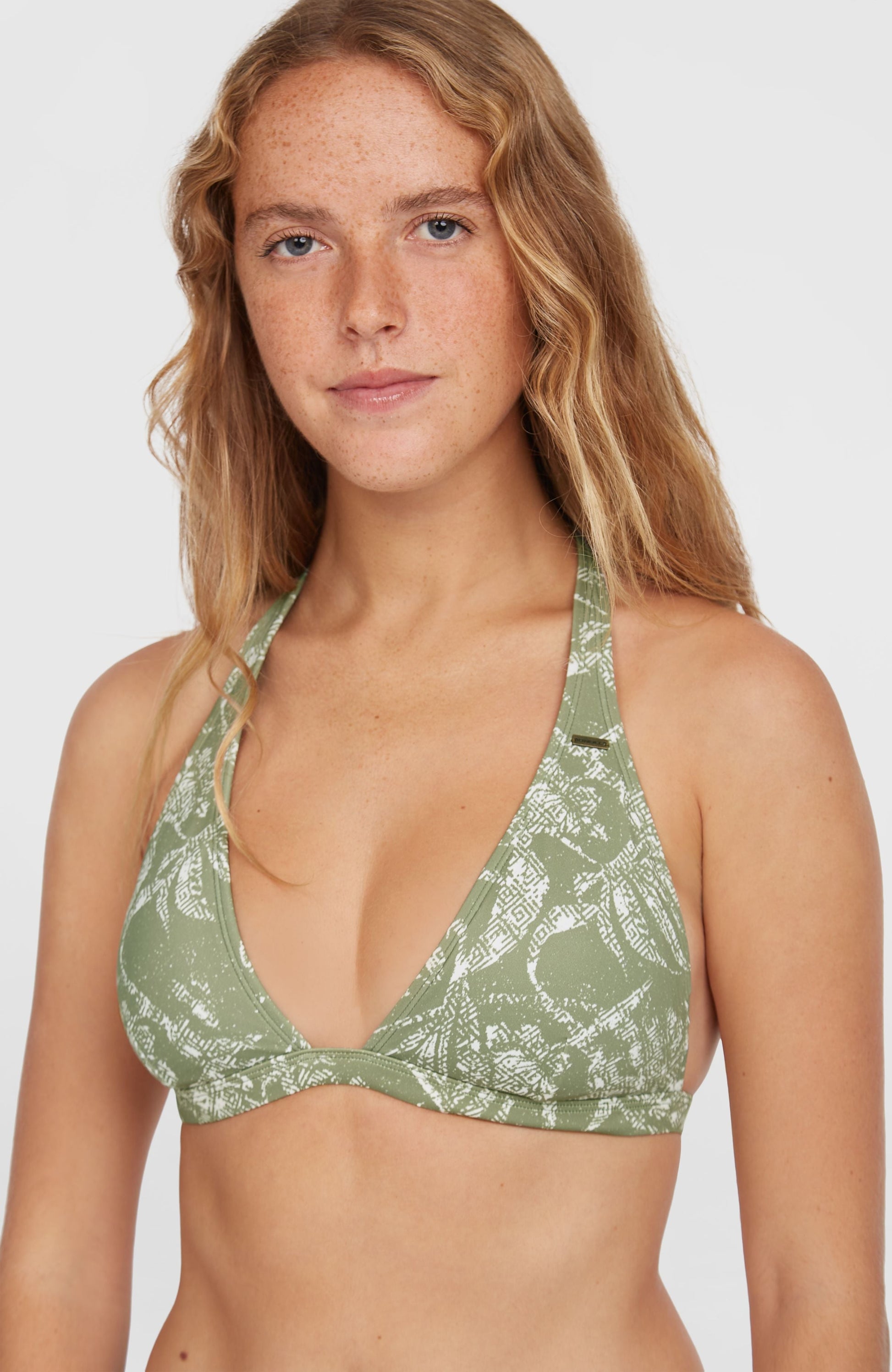 Essentials Marga Cruz Bikini Set Women Green Textured Jungle